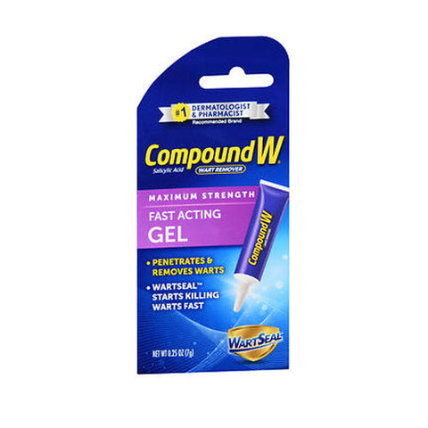 Compound W, Wart Remover Salicylic Acid Fast Acting Gel Maximum Strength, 0.25 oz Compound W